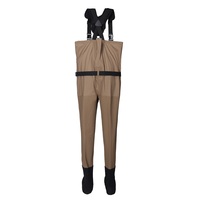 Waders de pêche respirants en nylon à 3-5 couches, imperméables, fermeture éclair TIZIP sur la poitrine, waders de chasse confortables pour adultes