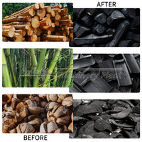 Horno de Carbonización Horizontal de Alta Eficiencia para la Producción de Carbón Vegetal a partir de Troncos de Madera y Bambú con Sistema de Reciclaje de Combustible