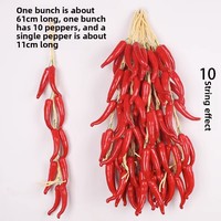 Kunstmatige groente- en fruit-wanddecoratie met chili- en maïsdesign