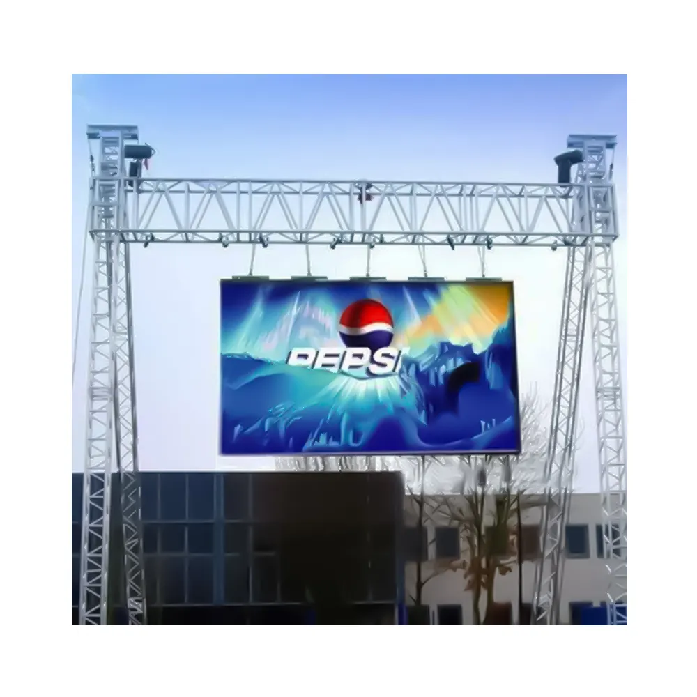 Pantalla LED impermeable para exteriores, gran tamaño, alta resolución, P5, P6, P8, P10 mm, colgante, alquiler de concierto, escenario, fondo, fiesta de boda