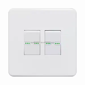 modular switch New design switch plates wall mounted electric buttons AC 250V 10A 2 gang wall switch
