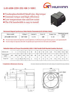 Motore Sincrono Trifase ad Alta Efficienza 220v 50Hz 60W con Magnete Permanente e Albero di Uscita 10mm - Product Image 3