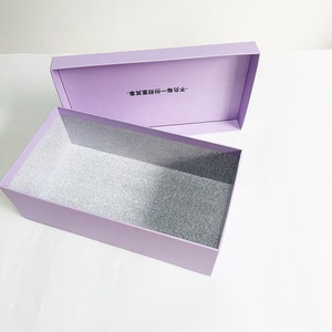Boîte de présentation <span class=keywords><strong>vide</strong></span> pour chaussures, 2 pièces séparées, couvercle relevable, boîtes rigides personnalisables, gaufrage, pelliculage mat pour sérum de soin de la peau - Product Image 6