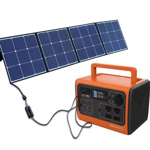 Estación de energía portátil AC DC Sistema de energía solar pequeño Batería de iones de litio MPPT Linterna de carga inalámbrica Encendedor de cigarros - Product Image 3