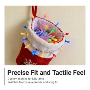 XINHUA Miniature And Frosted Silicone Caps For Twinkling <strong>Christmas</strong> Tree LED Bulbs Creating Warm Holiday Atmosphere - Product Image 6