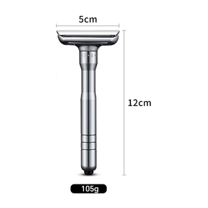 Custom Adjustable Face Body Hair <strong>Single</strong> Shaver Double <strong>Edge</strong> Blades <strong>Razor</strong> For Men With Stand Base - Product Image 4