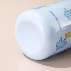 Borraccia per bambini da 500 ml in plastica con cannuccia, doppio tappo a molla, senza BPA, a prova di perdite, portatile, con disegno a cartoni animati, per la scuola e lo sport - Product Image 5