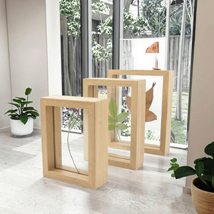 Cornice Ecologica <span class=keywords><strong>con</strong></span> Fiori e Foglie Essiccate, Teca Creativa in Vetro a Doppio Lato, Cornice Fotografica <span class=keywords><strong>con</strong></span> Stampa UV Fai-da-Te - Product Image 3
