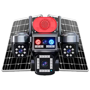 Nouvelle conception 2026, caméra solaire S9PRO noire, application Hi Easy, prix abordable, 4 objectifs, détection de mouvement, vue à angle complet, très vendue en Europe - Product Image 2