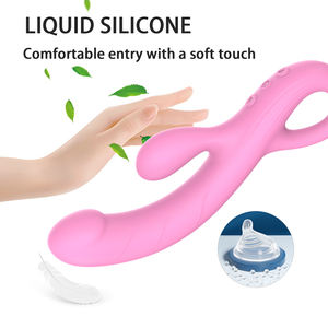 YLove Soft Liquid Rubber Clit <span class=keywords><strong>G</strong></span> <span class=keywords><strong>Spot</strong></span> Stimulation <span class=keywords><strong>Rabbit</strong></span> Dildo Sex Adult Women <span class=keywords><strong>Vibrator</strong></span> Sex Toys untuk Wanita - Product Image 5