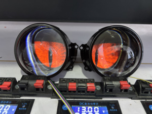 VAHID Dynamic Demon Eyes DRL, Luces de Circulación Diurna con Efecto Ojo de <span class=keywords><strong>Demonio</strong></span>, 12V LED, Luz Antiniebla de 3 Pulgadas, Nuevo - Product Image 3