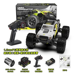 Camion RC Rlaarlo Omni Terminator en <span class=keywords><strong>fibre</strong></span> de carbone/métal, Rlaarlo RZ001B-C 1/10, tout-terrain, brushless, étanche, ESC, gyroscope - Product Image 6