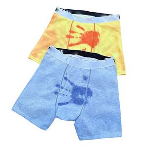 Calzoncillos bóxer para hombre al por mayor, sin costuras, con estampado digital, de algodón elástico tejido, con banda elástica, ropa interior transpirable, termorreactiva - Product Image 4