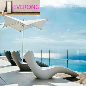 Chaise longue de piscine moderne pour l'extérieur, transat de jardin, terrasse d'hôtel, plage, piscine - Product Image 2