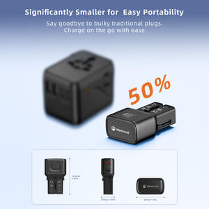 Adaptateur de voyage international Wontravel 30W GaN avec 2 ports Type C pour cadeaux d'entreprise - Product Image 2