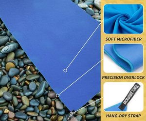 Toalha Esportiva Retangular de Microfibra de Secagem Rápida para Camping, Corrida, Caminhada, Viagem e Uso em Academia - Respirável - Product Image 5