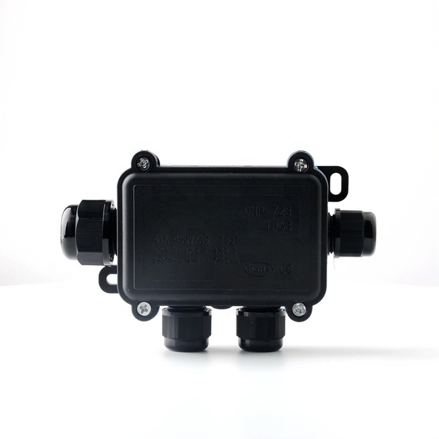 Underwater Waterproof PA66 Nylon 2 3 4 5 6 Ways Power Cable Wiring Box IP68 Enclosure Junction Box