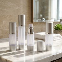 Flacon pompe airless en aluminium anodisé FTI, emballage cosmétique en verre dépoli 15ml 30ml 50ml 80ml 100ml – Offre Spéciale