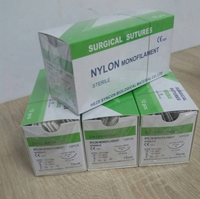Sutures chirurgicales en nylon vétérinaire médical de haute qualité Hotsale médical 3-0 9 0 10-0 10 0 10/0 fil avec aiguille