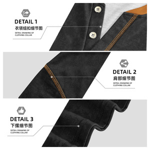 Men's Button Henry <b>T</b>-<b>Shirt</b> Short Sleeve V-Neck Solid Color Casual Outdoor Sports Top Polyester Fiber Camouflage Style - Product Image 5