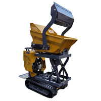 Mini camion à benne basculante chenillée en caoutchouc hydraulique SN-500S 550kg chenille multifonctionnelle avec livraison gratuite
