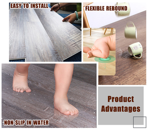 <span class=keywords><strong>Parquet</strong></span> en vinyle plastique <span class=keywords><strong>stratifié</strong></span> SPC de luxe imperméable de fabrication chinoise, design graphique, utilisation en intérieur, revêtement UV, garantie 5 ans - Product Image 6