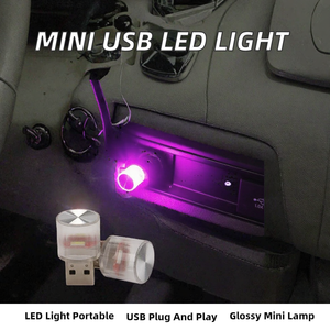 Mini Lámpara LED USB de Ambiente para Coche, Luz Decorativa Interior, Conexión USB, Portátil, para Cabina de Auto - Product Image 2