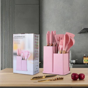 Citchen شفرات من الفولاذ المقاوم للصدأ 30Cr13 مع مقابض بلاستيكية من PP تشمل أواني سيليكون سكاكين لتقطيع - Product Image 3