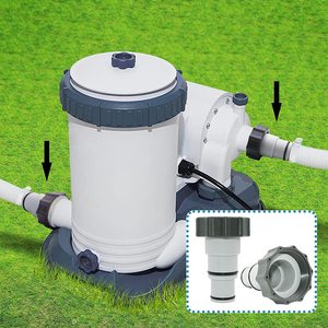 Adaptateur de tuyau de rechange Intex, ensemble de raccords de pompe filetés de 1,5 pouces pour pièces de filtre à eau de piscine gonflable - Product Image 3
