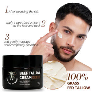 Han Linger, marque privée, logo personnalisé pour hommes, crème de soin du <span class=keywords><strong>visage</strong></span> au suif de boeuf, hydratante anti-âge pour peau adulte pour un usage quotidien - Product Image 5