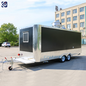 CAMPTRL Remorque de restauration carrée en acier inoxydable, cuisine mobile, remorques de <span class=keywords><strong>concession</strong></span>, camion de restauration entièrement équipé - Product Image 5