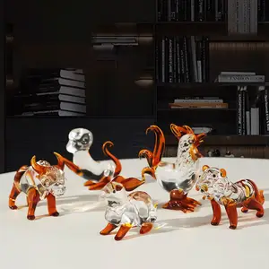 EU Hand Made Year Of Dragon Animal Bespoke Crystal Glass Animal Figurine