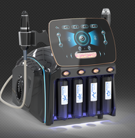 Máquina Portátil de Oxígeno Facial, Pulverizador de Oxígeno, Máquina de Infusión Facial, Burbujas de Vacío en Espiral 360, Máquina de Dermoabrasión Aqua Peel Feishuttle