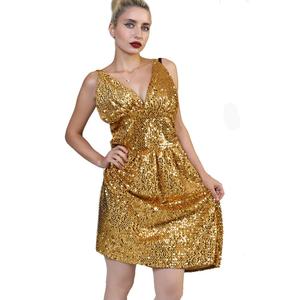 slim fit dress slacks Metallic Gold Womens Disco Costume Jumpsuit main image 0