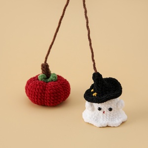Accessoires de décoration en fil pour jeux Escape Room, Halloween et Noël, style sud-américain mignon, citrouille fantôme tissée en fil à suspendre pour voiture - Product Image 3