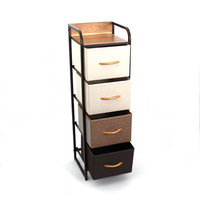 Commode de rangement verticale personnalisée 5L The Space Prince à 4 tiroirs en tissu à ouverture facile