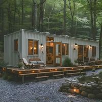Maison conteneur modulaire pliable Apple Cabin de 20 pieds avec structure en acier, étanche et ignifuge pour usage extérieur (hôtel/atelier)