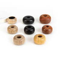 Bouchon de diffuseur en bois massif de haute qualité, noir et couleur naturelle, pour accessoires d'aromathérapie