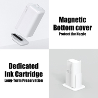 EVEBOT Printer Inkjet genggam ditingkatkan, Printer Inkjet kotak kertas Printer Notebook DIY cetakan permukaan menyerap air