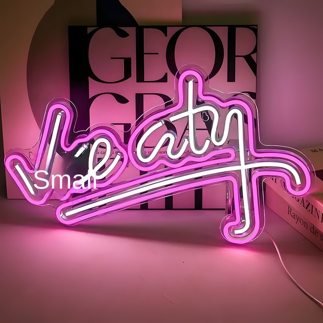Sin City Neon Light E-Sports Game Decoration Luminous R Star Vice City Logo GTA Model LED Display Screen DC Power Supply UV