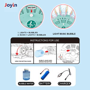 Juguete de <span class=keywords><strong>burbujas</strong></span> en forma de abanico para exteriores, máquina para hacer sopladores de <span class=keywords><strong>burbujas</strong></span> para niños con batería recargable y solución de <span class=keywords><strong>burbujas</strong></span> de 150ML - Product Image 5