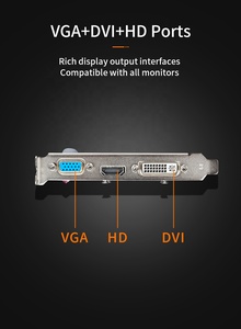 بسعر منخفض Geforce GT610 2GB GDDR3 VGA بطاقة فيديو GT610 35W 64 بت مروحة واحدة PC GPU لسطح المكتب - Product Image 4