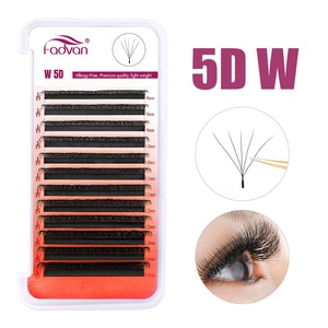 Extensions de cils en forme de YY, effet tissé, en vison synthétique, <span class=keywords><strong>courbure</strong></span> <span class=keywords><strong>L</strong></span>, FADVAN YY 4D, plateaux de cils - Product Image 3