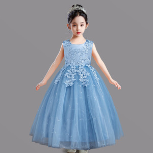 Vestido de Princesa de Tul Largo y Esponjoso para Niñas, Personalizado de Fábrica, Venta al Por Mayor, Disfraz para Fiestas, Festivales y Actuaciones, de 3 a 15 Años - Product Image 6