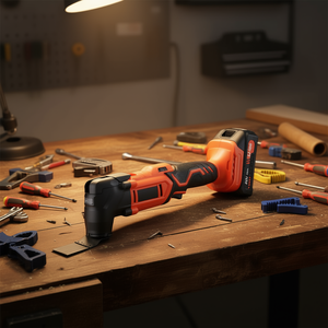 Herramienta Oscilante Inalámbrica Multifunción, Batería de 20V 2.0Ah, 20000 Opm, Sierra de Corte de Velocidad Variable con Luz LED, Kit de 12 Piezas - Product Image 2