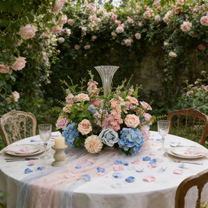 Nueva Corona de Seda Artificial Realista de 50CM, Tamaño Grande, Decoración para el Hogar, Bodas, Día de la Madre, para Colgar - Product Image 3