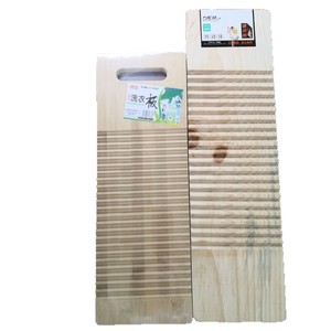 Tabla de lavar de bambú con mango para lavar ropa, material de bambú natural - Product Image 4