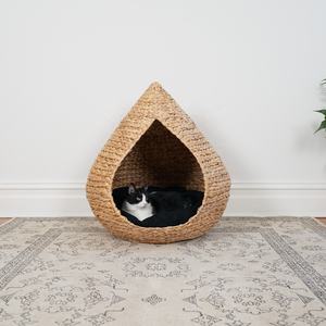 Meilleures ventes Petite larme en forme de goutte d'eau Cage pour animaux de compagnie Jacinthe d'eau Nid pour chien et chat Maison pour amis à fourrure - Product Image 6