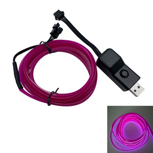 Interior ambient lighting, cool light strip, USB port, with <b>switch</b>, sequential flashing, modified ambient lighting strip. - Product Image 5