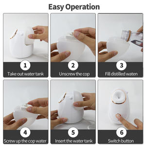 Machine à vapeur électrique pour le visage, équipement de beauté domestique, Sauna, <span class=keywords><strong>Spa</strong></span>, humidificateur, brume Nano ionique, vapeur faciale - Product Image 6